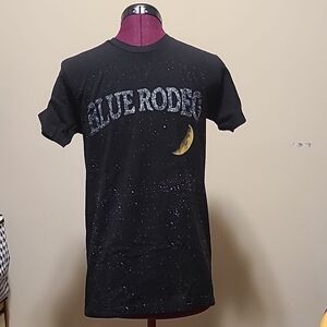 Black Band T-Shirt Blue Rodeo